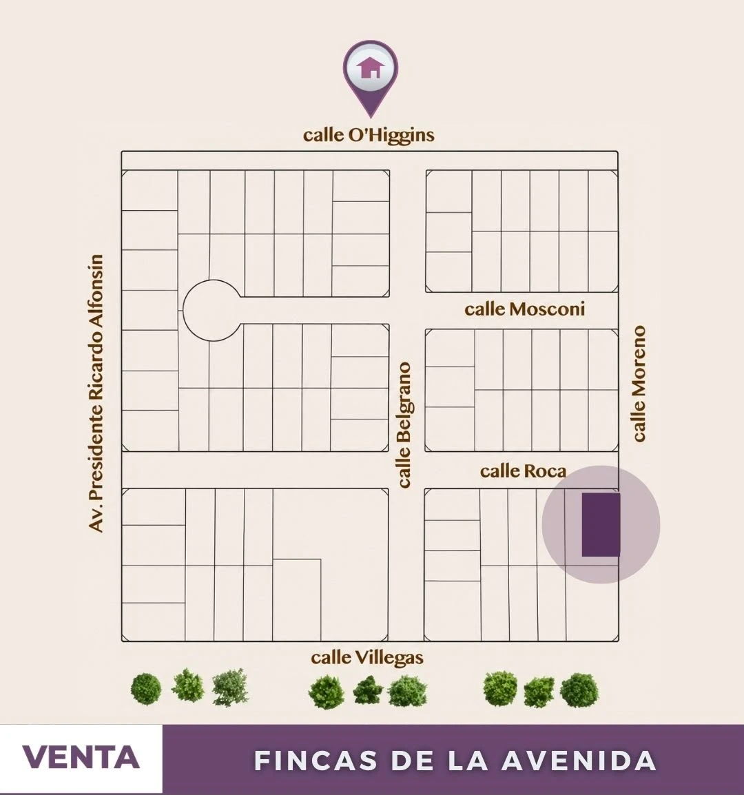 Lote en Fincas de la avenida.